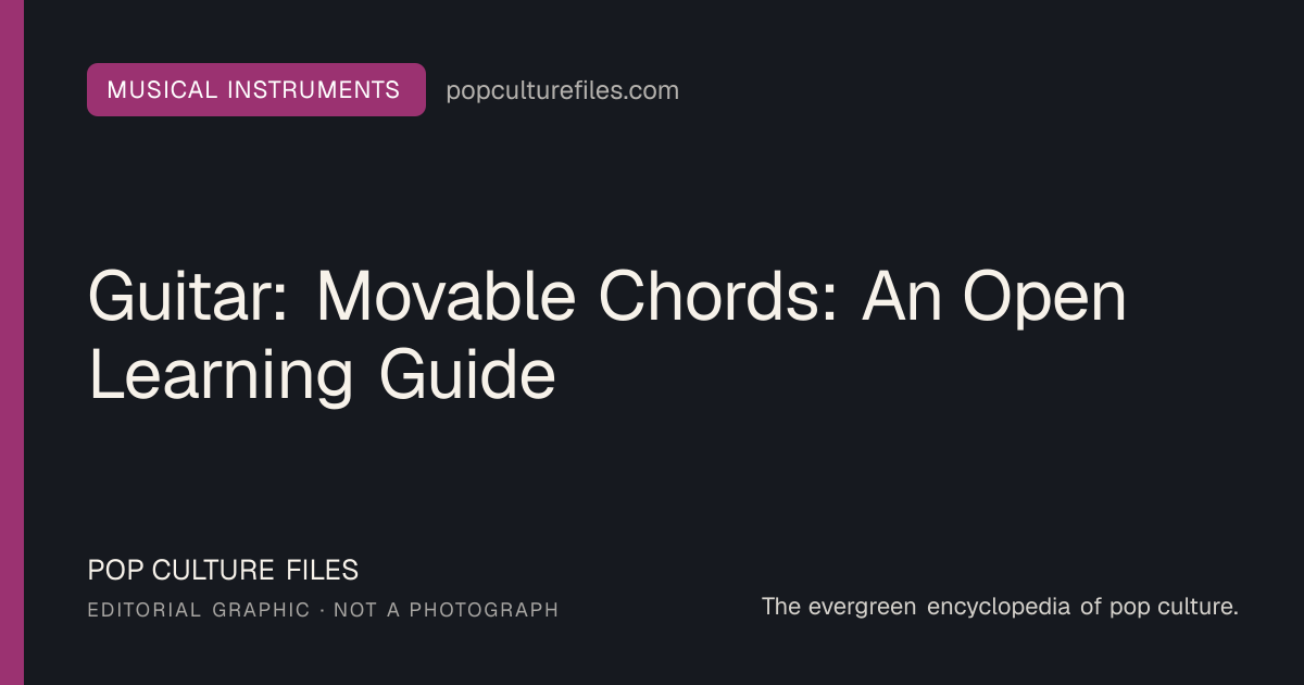 Editorial graphic for: Guitar: Movable Chords: An Open Learning Guide
