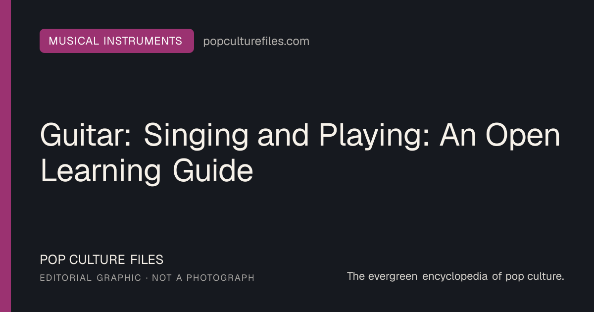 Editorial graphic for: Guitar: Singing and Playing: An Open Learning Guide
