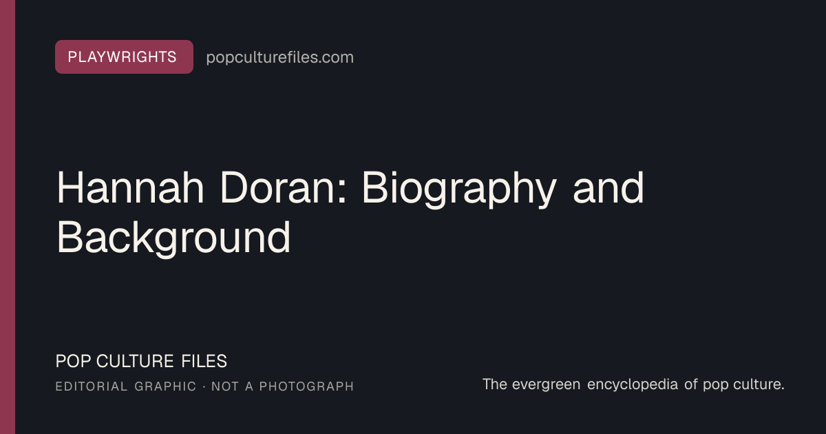 Editorial graphic for: Hannah Doran: Biography and Background