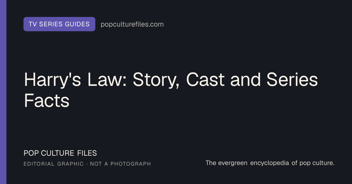 Editorial graphic for: Harry's Law: Story, Cast and Series Facts