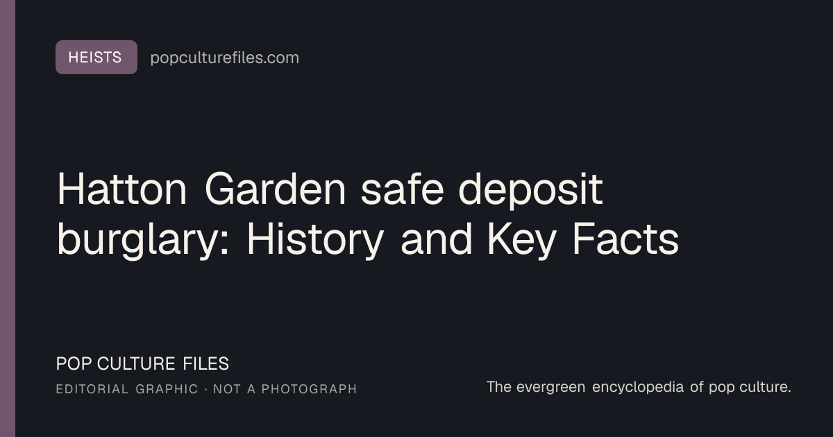 Editorial graphic for: Hatton Garden safe deposit burglary: History and Key Facts