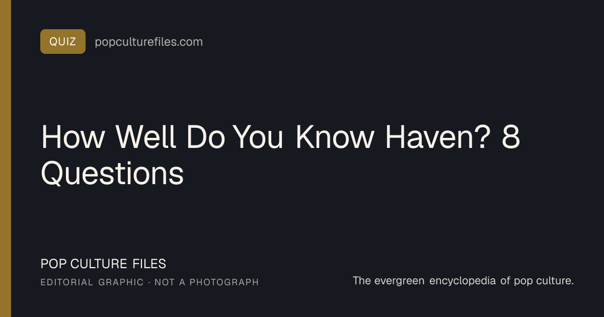 Editorial graphic for: How Well Do You Know Haven? 8 Questions