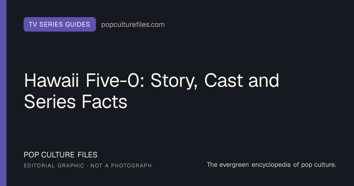 Original editorial graphic for Hawaii Five-0: Story, Cast and Series Facts