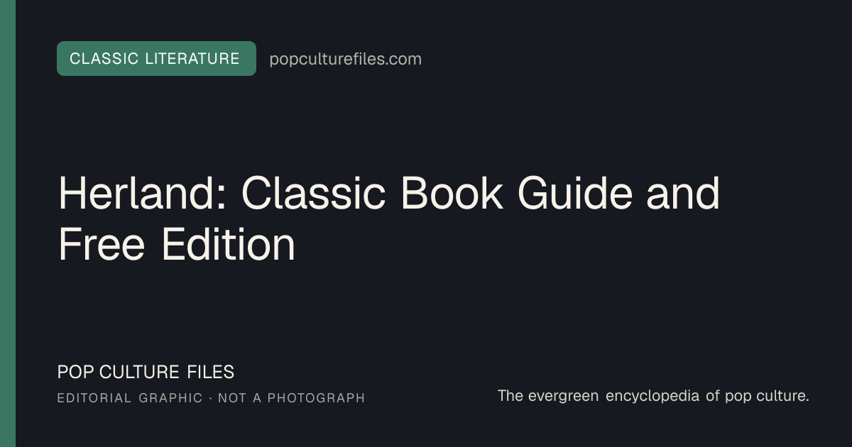 Editorial graphic for: Herland: Classic Book Guide and Free Edition