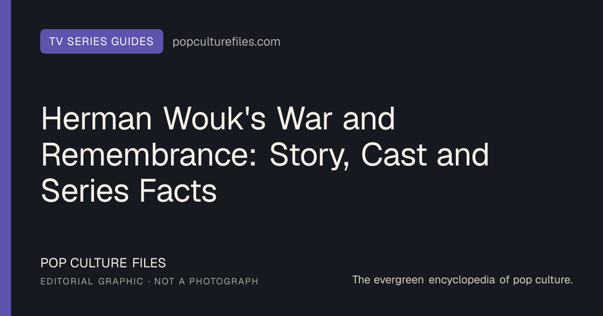 Editorial graphic for: Herman Wouk's War and Remembrance: Story, Cast and Series Facts