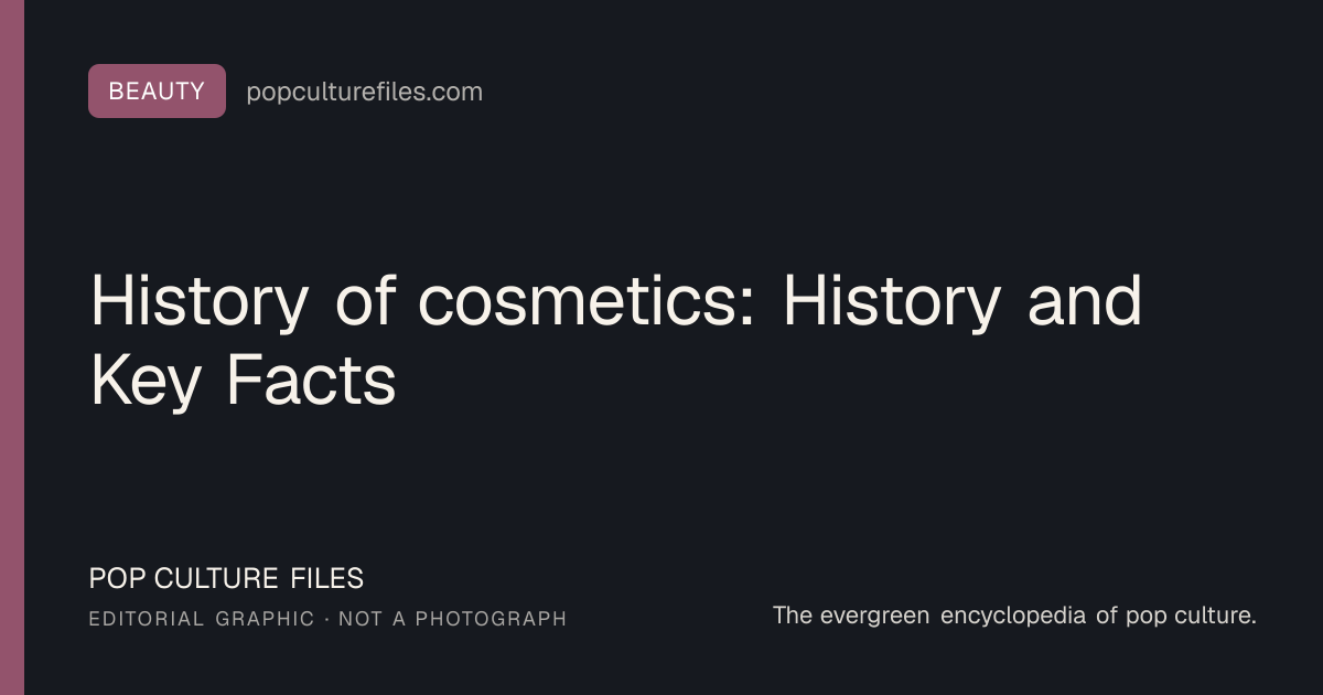 Editorial graphic for: History of cosmetics: History and Key Facts