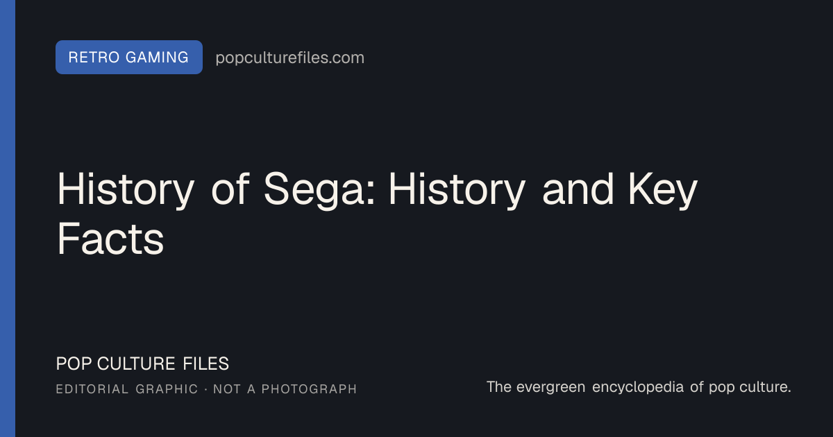 Editorial graphic for: History of Sega: History and Key Facts