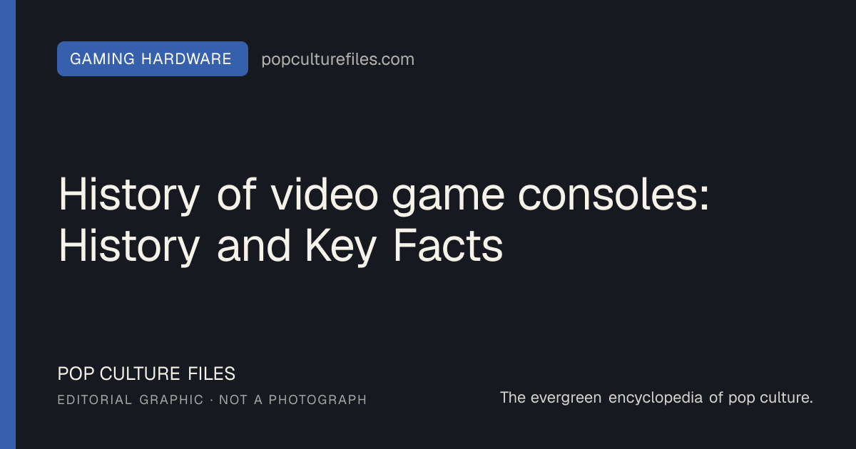 Editorial graphic for: History of video game consoles: History and Key Facts