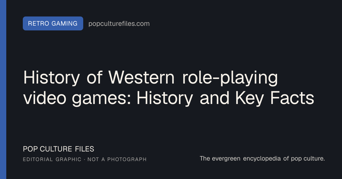 Editorial graphic for: History of Western role-playing video games: History and Key Facts