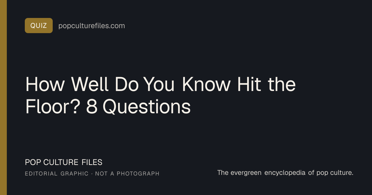 Editorial graphic for: How Well Do You Know Hit the Floor? 8 Questions