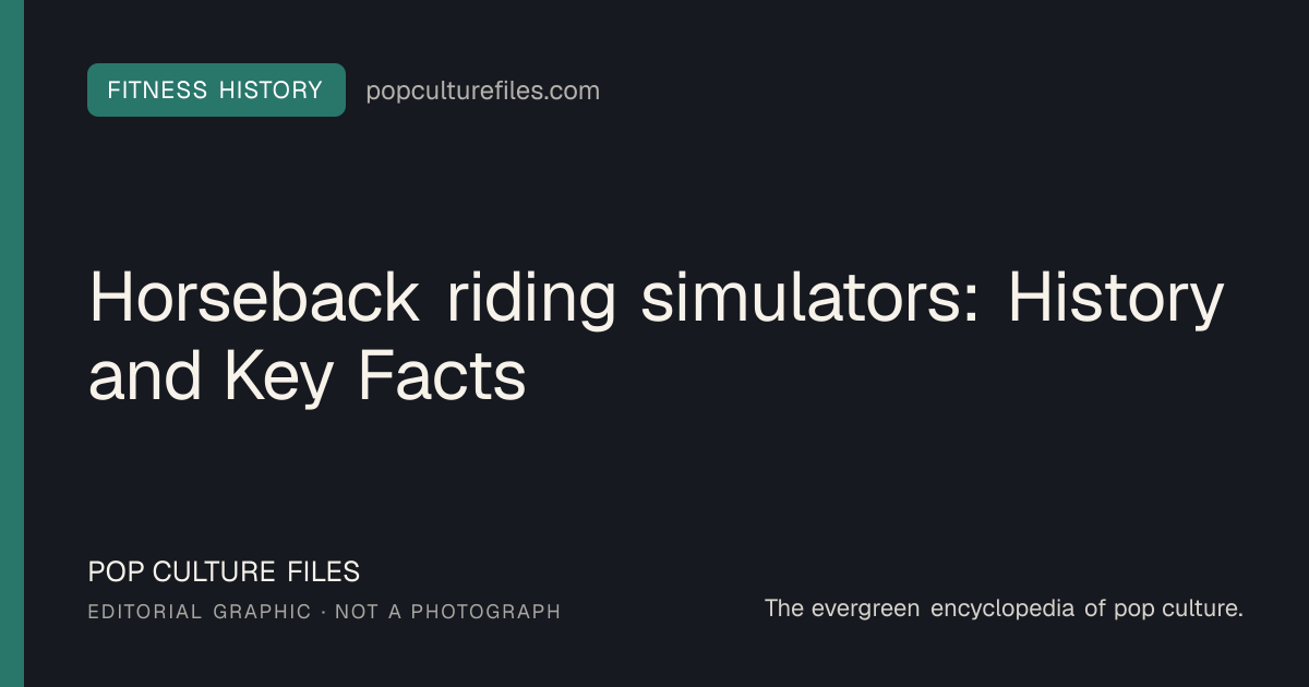 Editorial graphic for: Horseback riding simulators: History and Key Facts