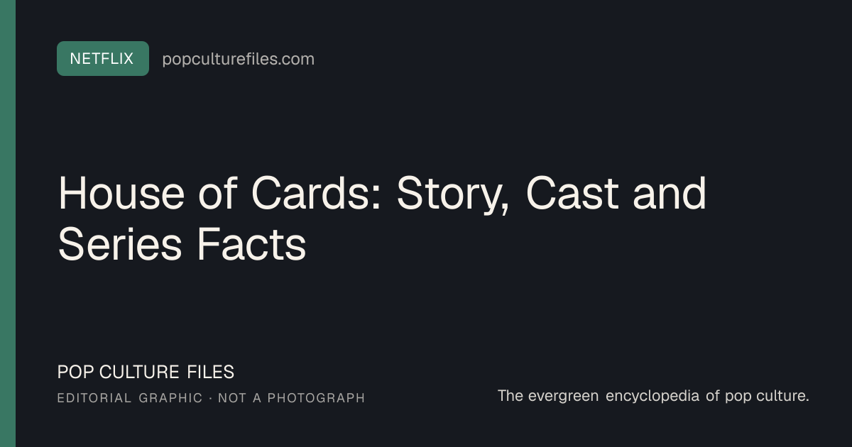 Editorial graphic for: House of Cards: Story, Cast and Series Facts