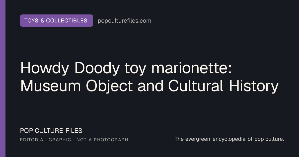 Editorial graphic for: Howdy Doody toy marionette: Museum Object and Cultural History