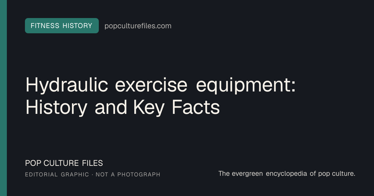 Editorial graphic for: Hydraulic exercise equipment: History and Key Facts