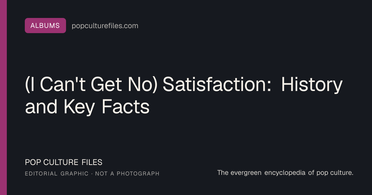 Editorial graphic for: (I Can't Get No) Satisfaction: History and Key Facts