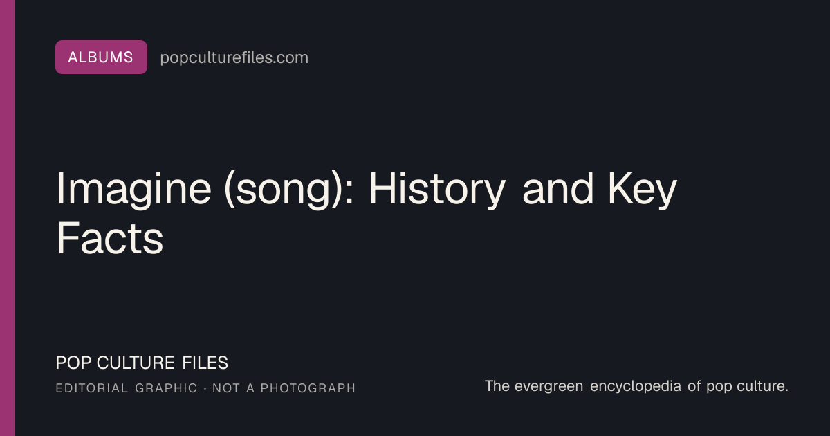 Editorial graphic for: Imagine (song): History and Key Facts