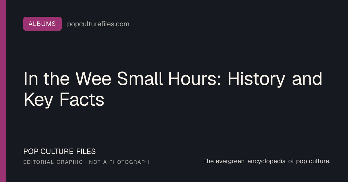 Editorial graphic for: In the Wee Small Hours: History and Key Facts