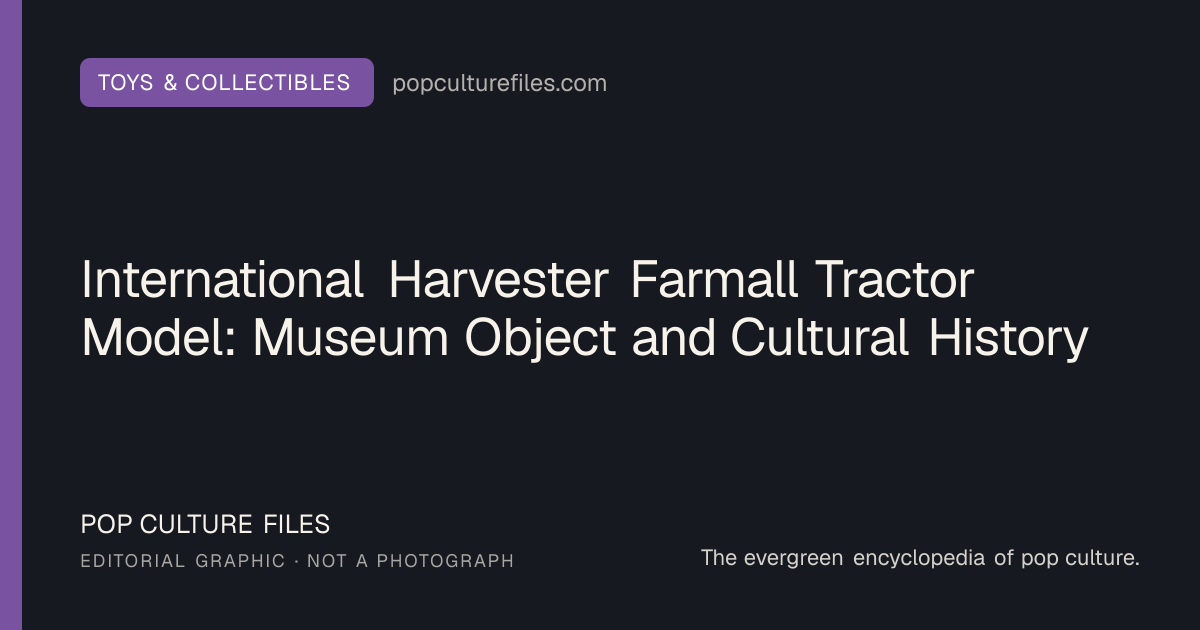Editorial graphic for: International Harvester Farmall Tractor Model: Museum Object and Cultural History