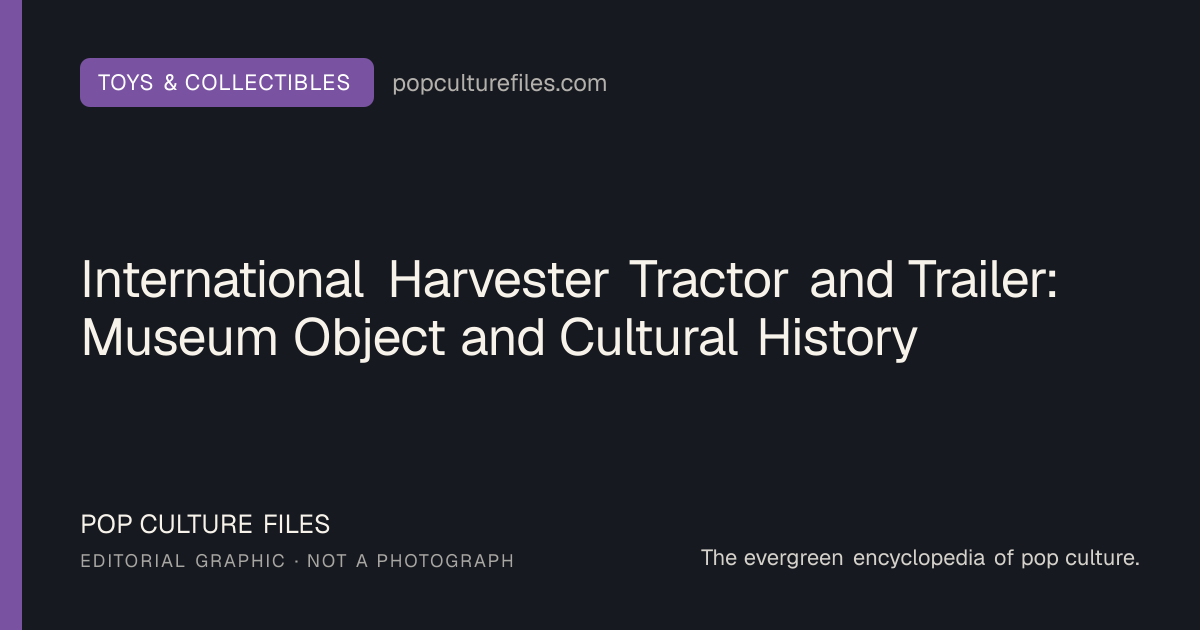 Editorial graphic for: International Harvester Tractor and Trailer: Museum Object and Cultural History