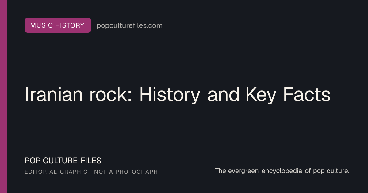 Editorial graphic for: Iranian rock: History and Key Facts