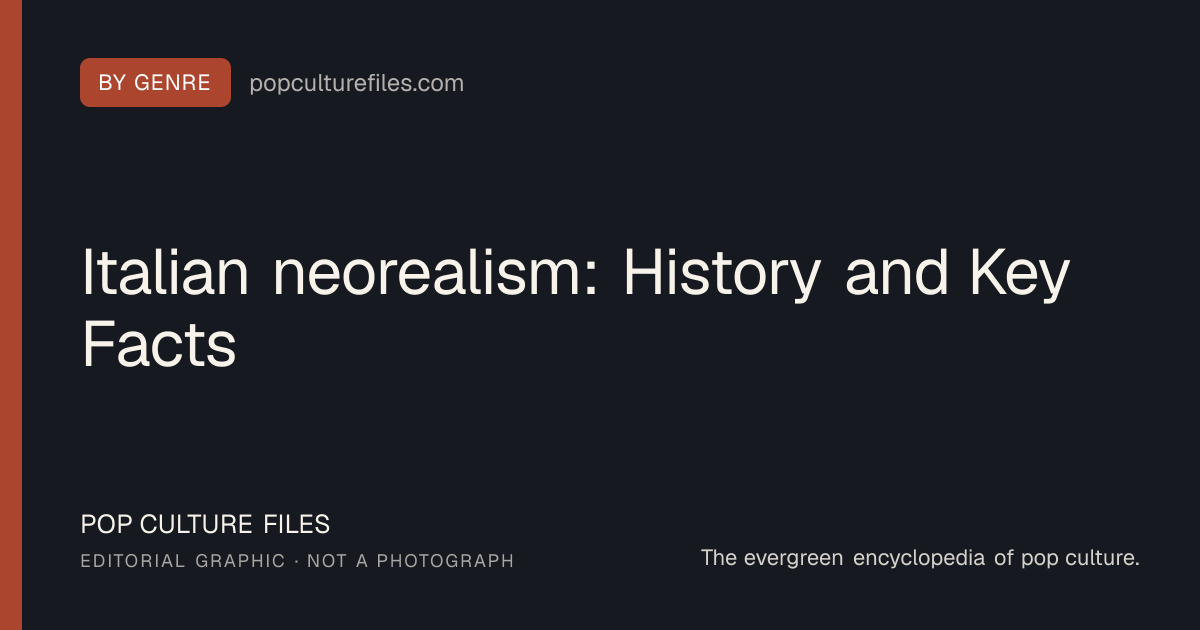 Editorial graphic for: Italian neorealism: History and Key Facts