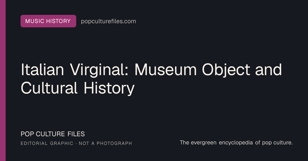 Editorial graphic for: Italian Virginal: Museum Object and Cultural History