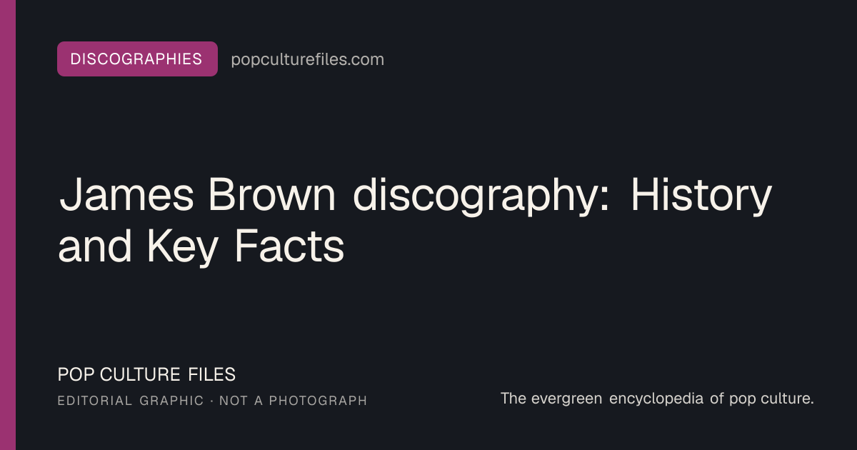 Editorial graphic for: James Brown discography: History and Key Facts
