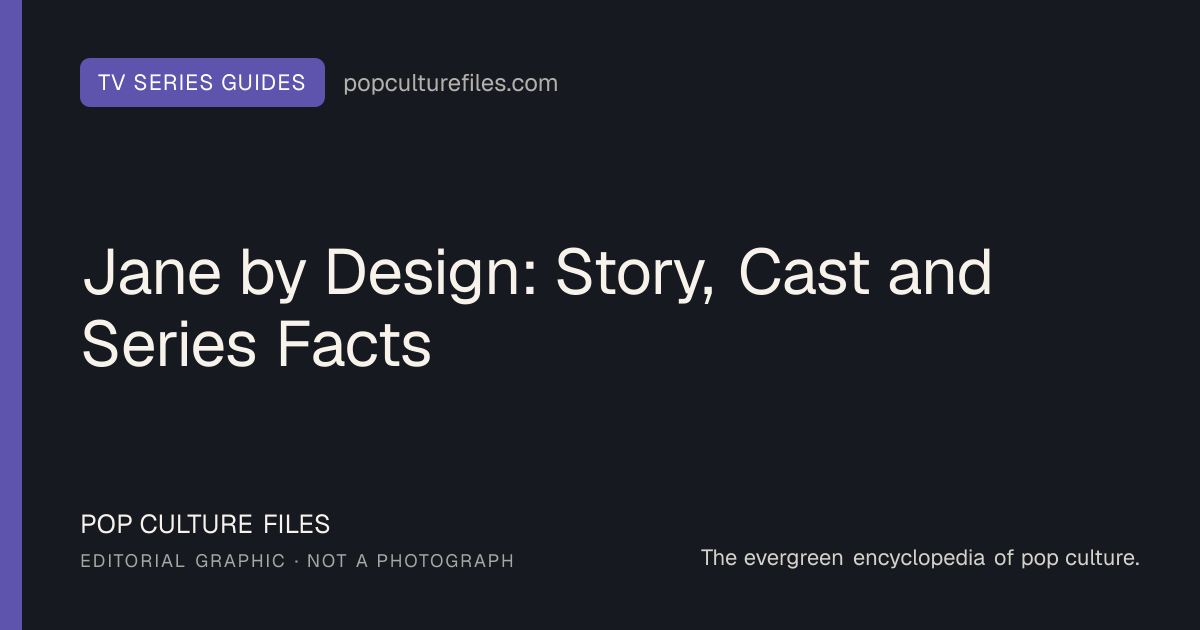 Editorial graphic for: Jane by Design: Story, Cast and Series Facts