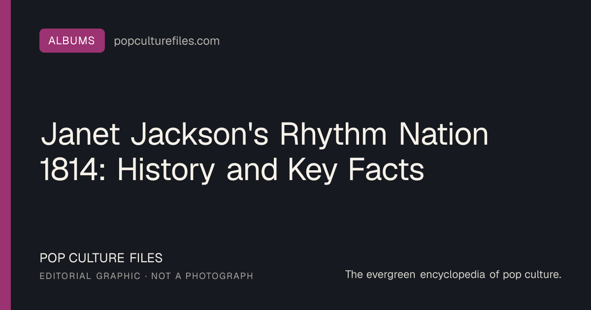 Editorial graphic for: Janet Jackson's Rhythm Nation 1814: History and Key Facts