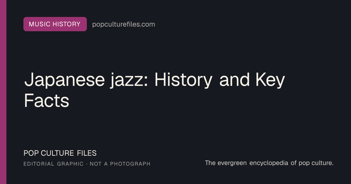 Editorial graphic for: Japanese jazz: History and Key Facts