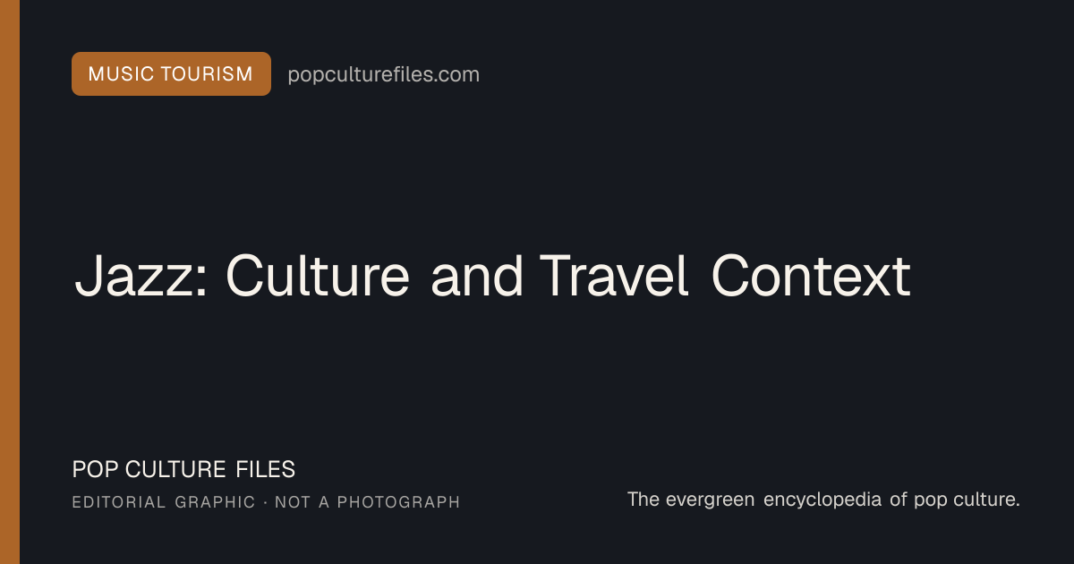 Editorial graphic for: Jazz: Culture and Travel Context