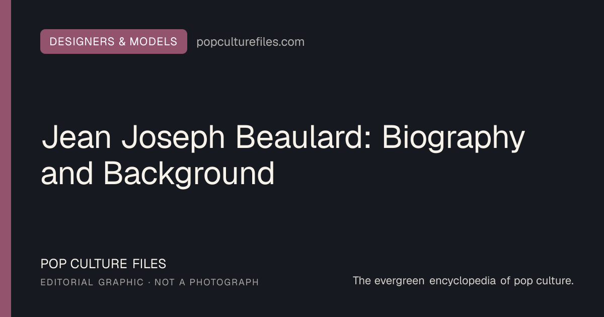 Editorial graphic for: Jean Joseph Beaulard: Biography and Background