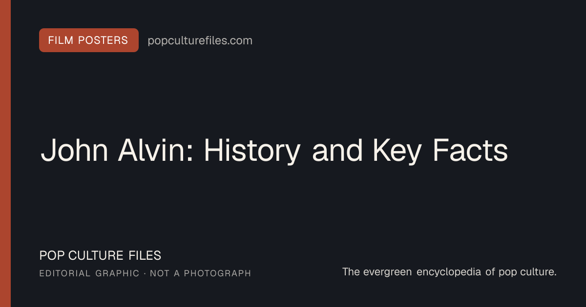 Editorial graphic for: John Alvin: History and Key Facts