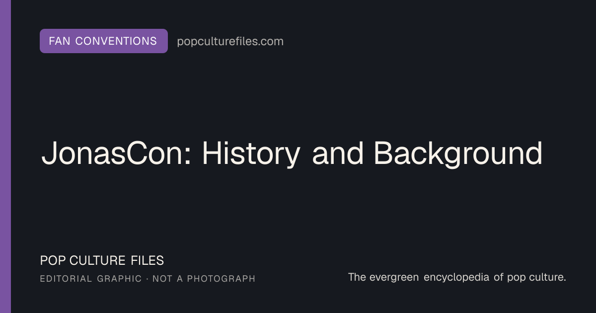 Editorial graphic for: JonasCon: History and Background
