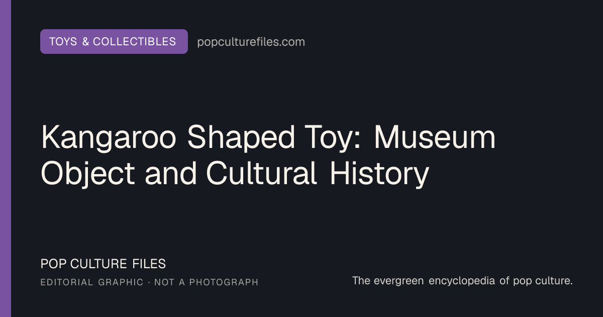 Editorial graphic for: Kangaroo Shaped Toy: Museum Object and Cultural History