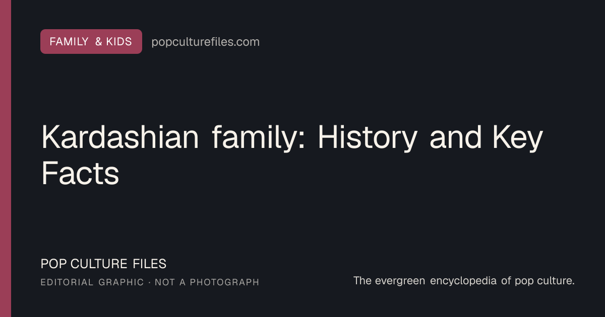 Editorial graphic for: Kardashian family: History and Key Facts