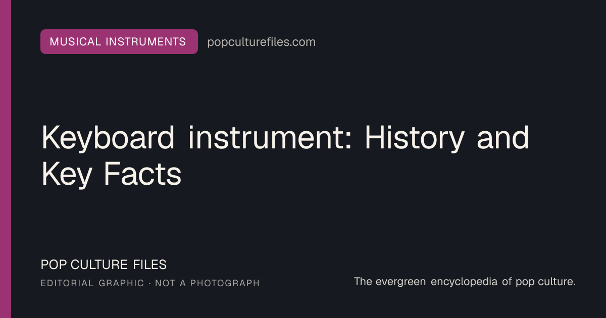Editorial graphic for: Keyboard instrument: History and Key Facts