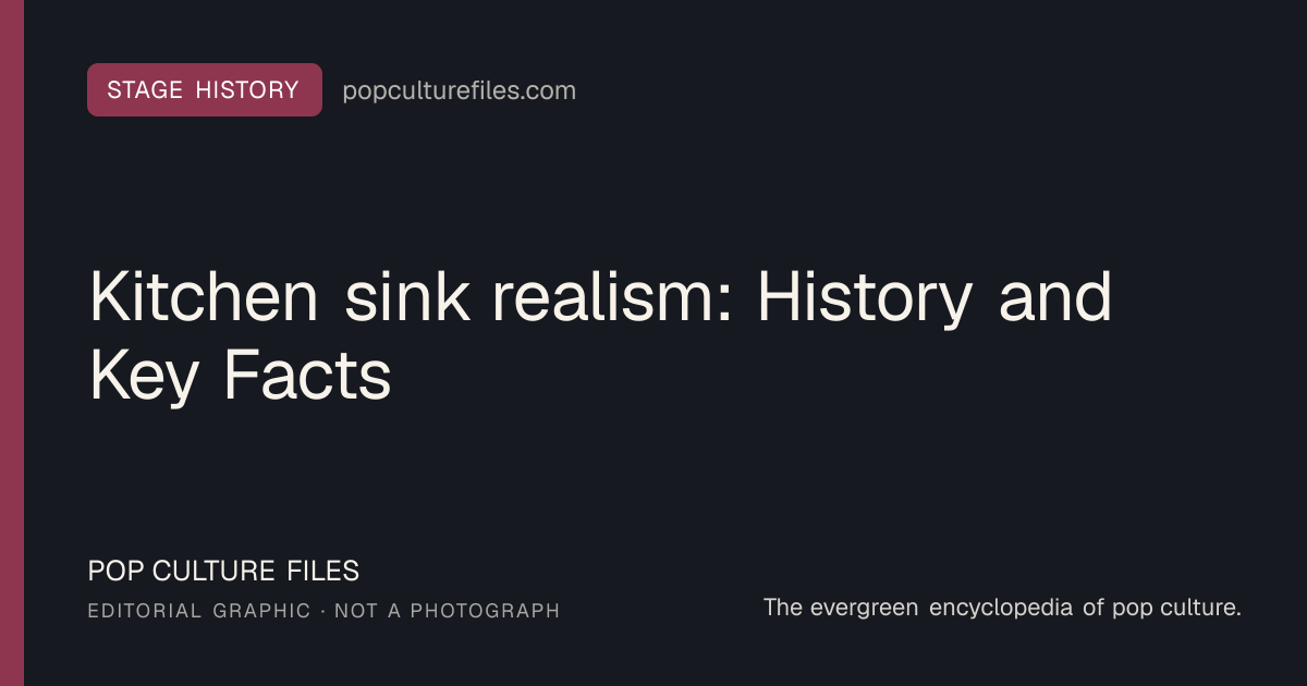 Editorial graphic for: Kitchen sink realism: History and Key Facts