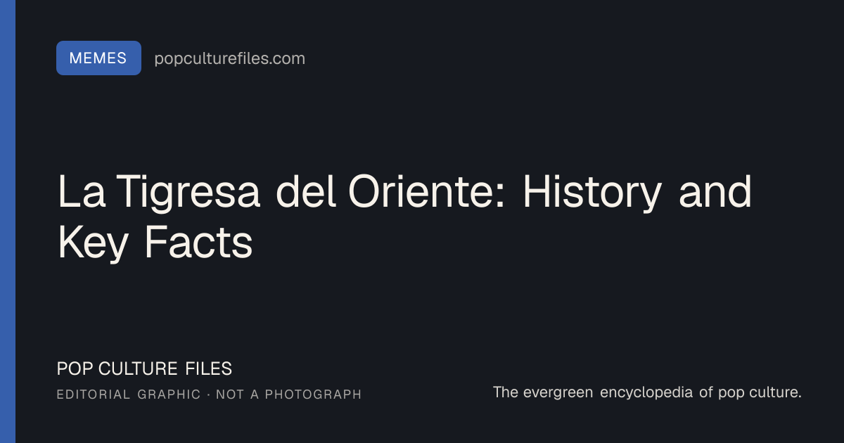 Editorial graphic for: La Tigresa del Oriente: History and Key Facts