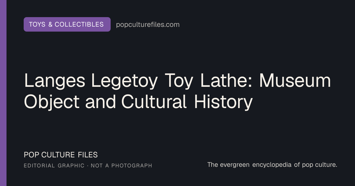 Editorial graphic for: Langes Legetoy Toy Lathe: Museum Object and Cultural History