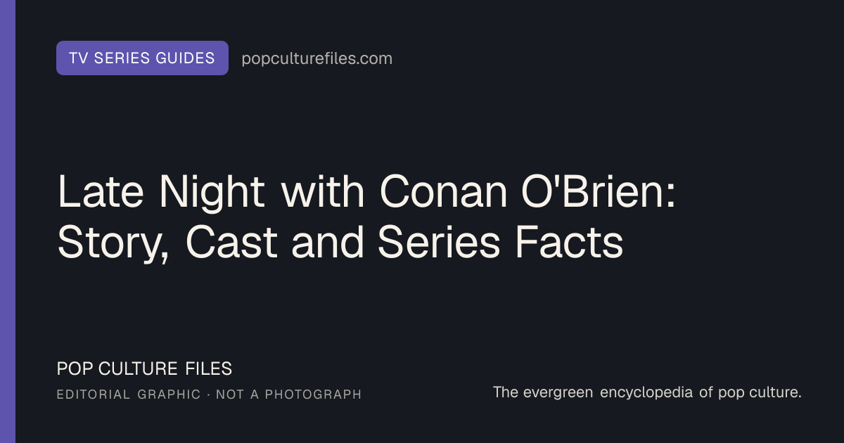 Editorial graphic for: Late Night with Conan O'Brien: Story, Cast and Series Facts
