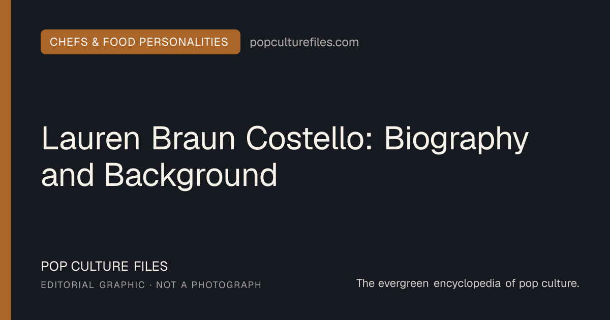 Editorial graphic for: Lauren Braun Costello: Biography and Background