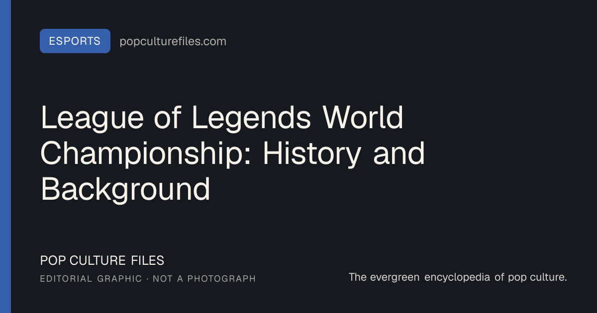 Editorial graphic for: League of Legends World Championship: History and Background