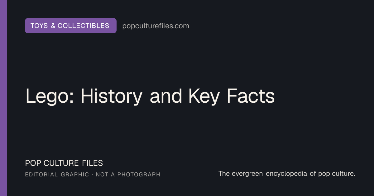 Original editorial graphic for Lego: History and Key Facts