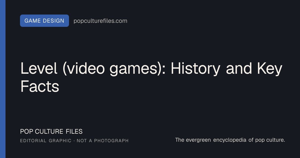 Original editorial graphic for Level (video games): History and Key Facts