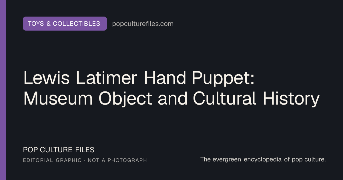 Editorial graphic for: Lewis Latimer Hand Puppet: Museum Object and Cultural History