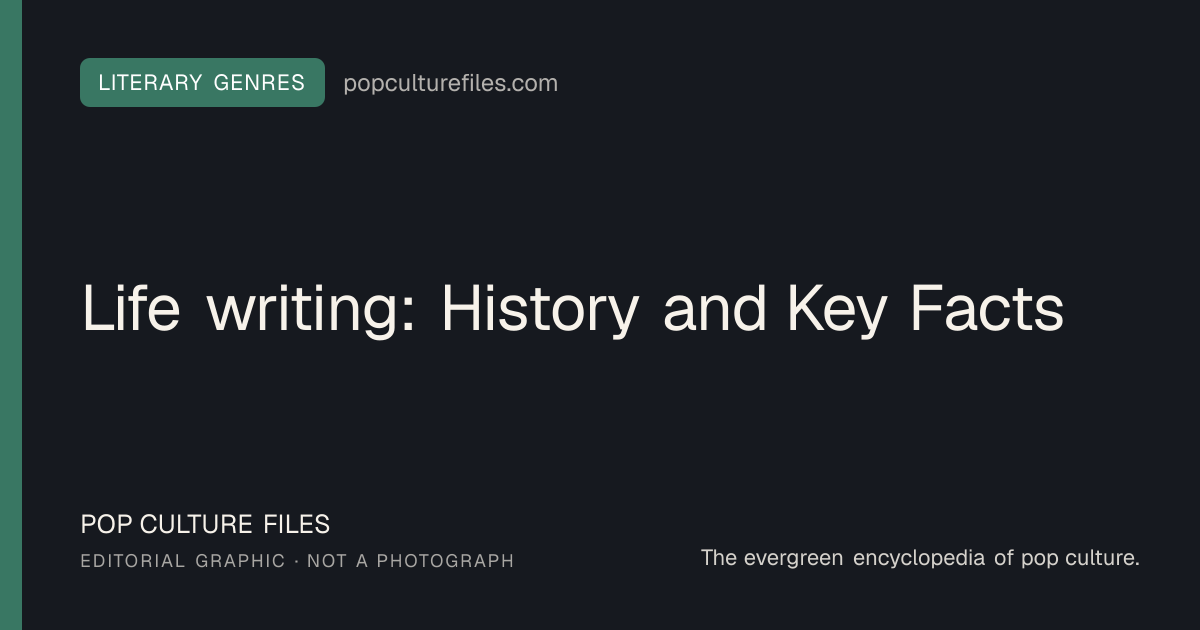 Editorial graphic for: Life writing: History and Key Facts