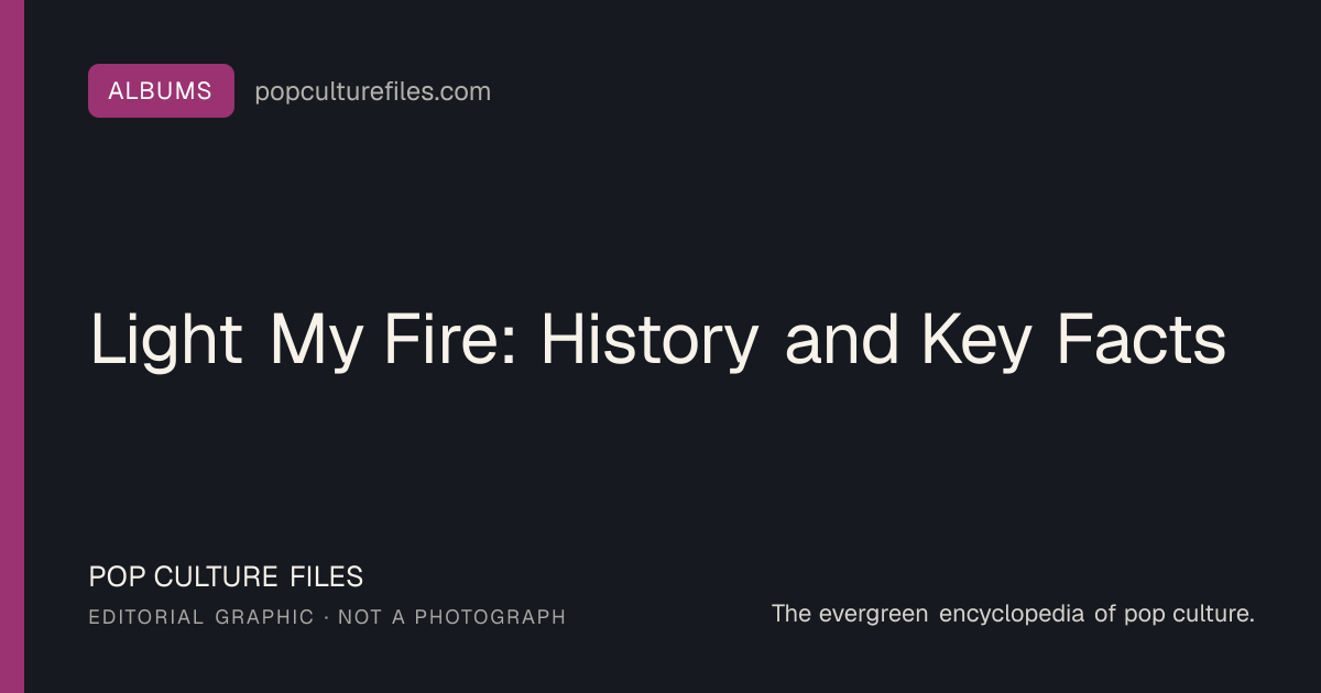 Editorial graphic for: Light My Fire: History and Key Facts