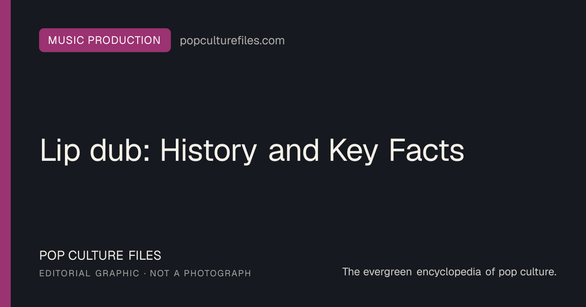 Editorial graphic for: Lip dub: History and Key Facts