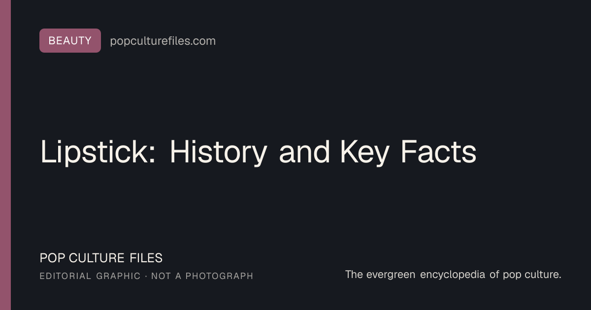 Editorial graphic for: Lipstick: History and Key Facts